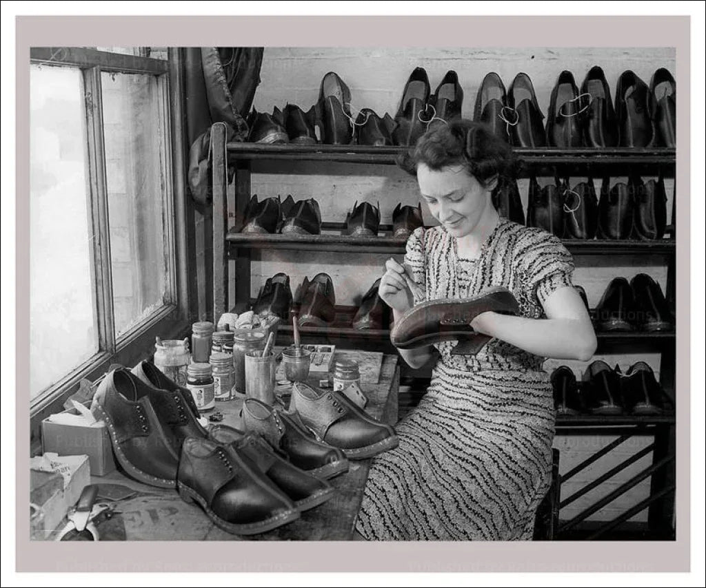 Industry Trades 12 - Shoes - VINTAGEARTREPRINTS.COM