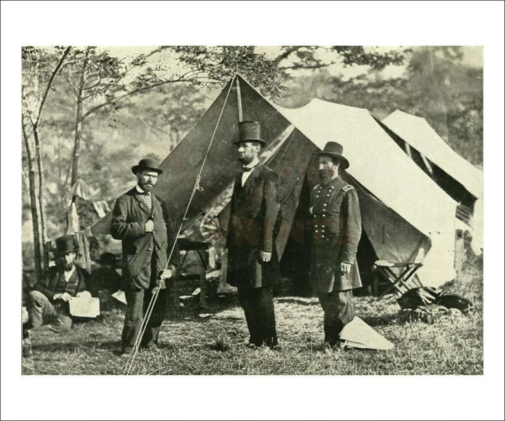 Pinkerton, Lincoln and McClernand - VINTAGEARTREPRINTS.COM