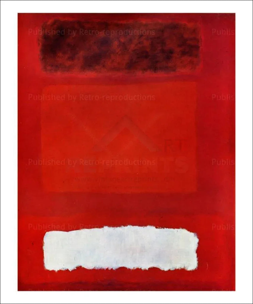 Red, White, Black, Mark Rothko - VINTAGEARTREPRINTS.COM