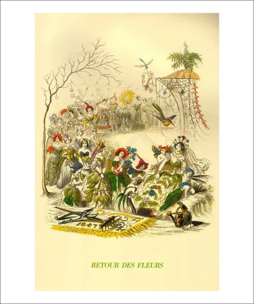 Retour des Fleurs - VINTAGEARTREPRINTS.COM