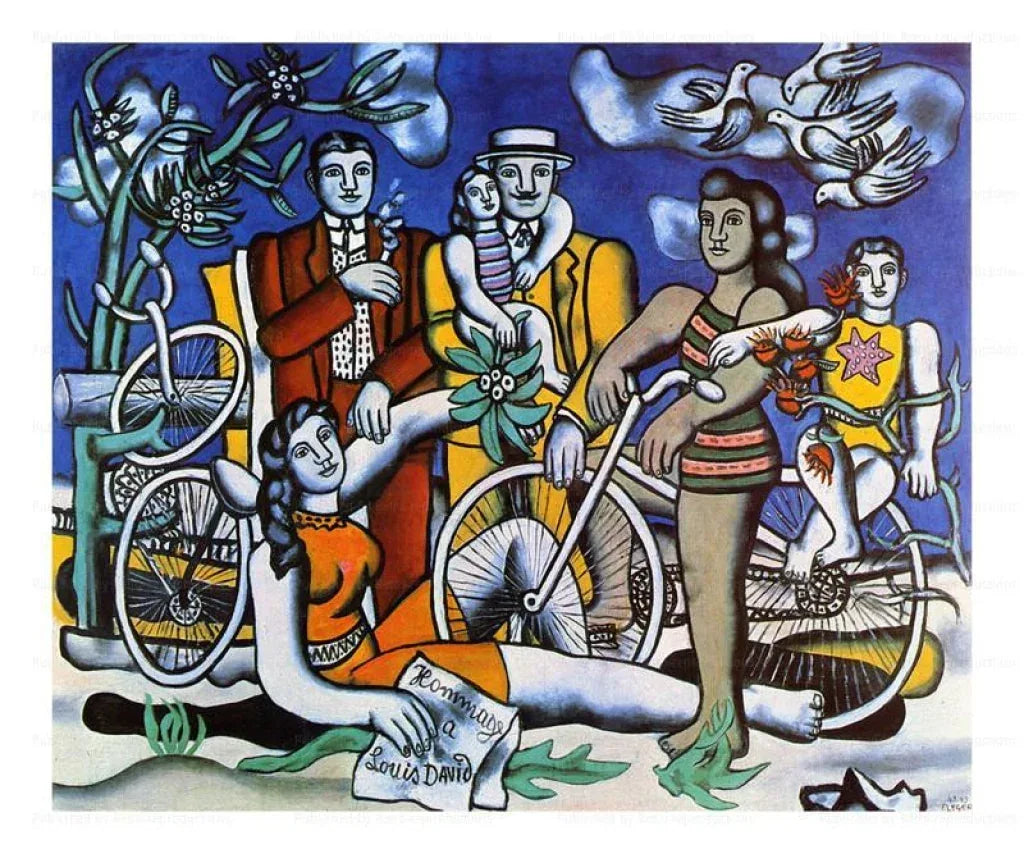 Les Loisirs - Fernand Leger - VINTAGEARTREPRINTS.COM