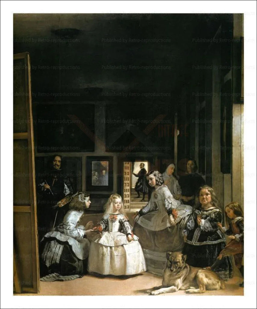 Les Menimes - Diego Velasquez - VINTAGEARTREPRINTS.COM