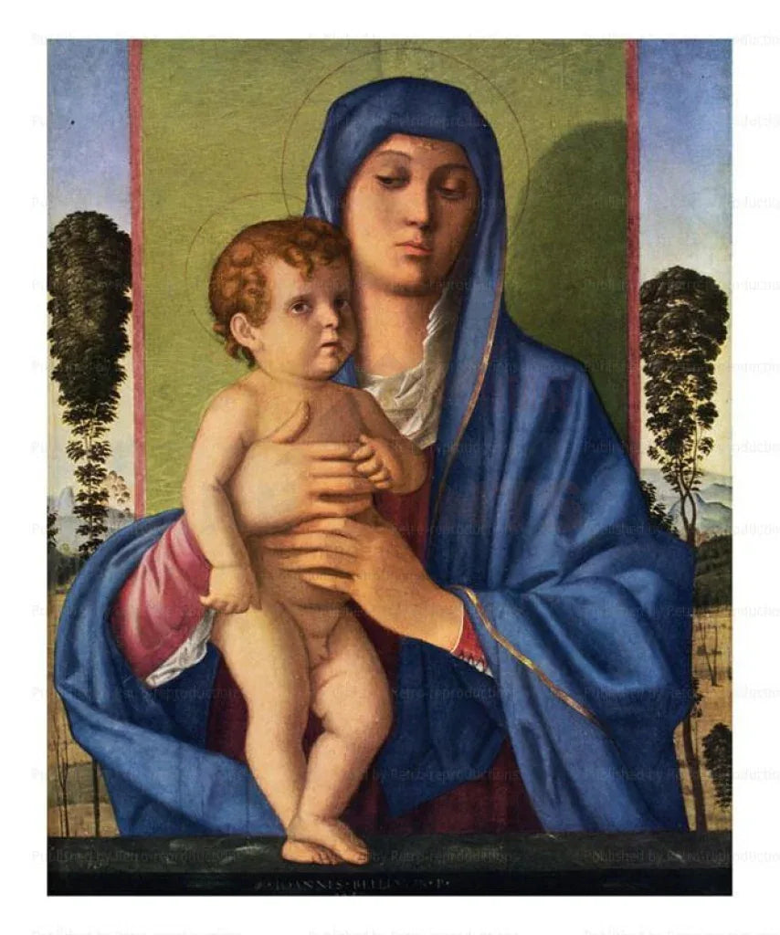 Madona and Child - Giovanni Bellini - VINTAGEARTREPRINTS.COM