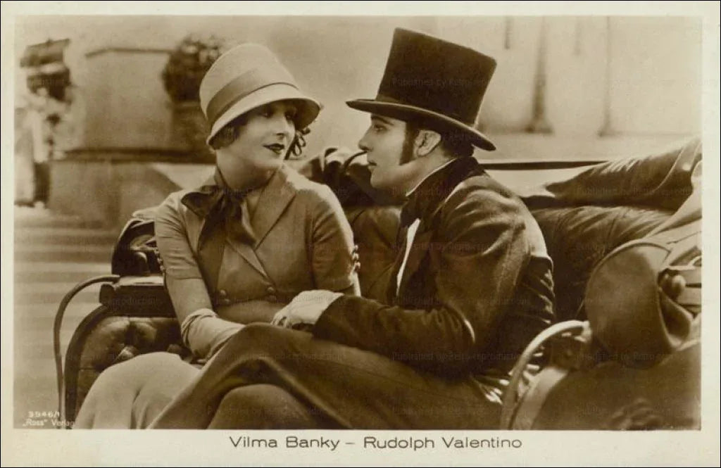 Rudolph Valentino - Vilma Blanky - VINTAGEARTREPRINTS.COM