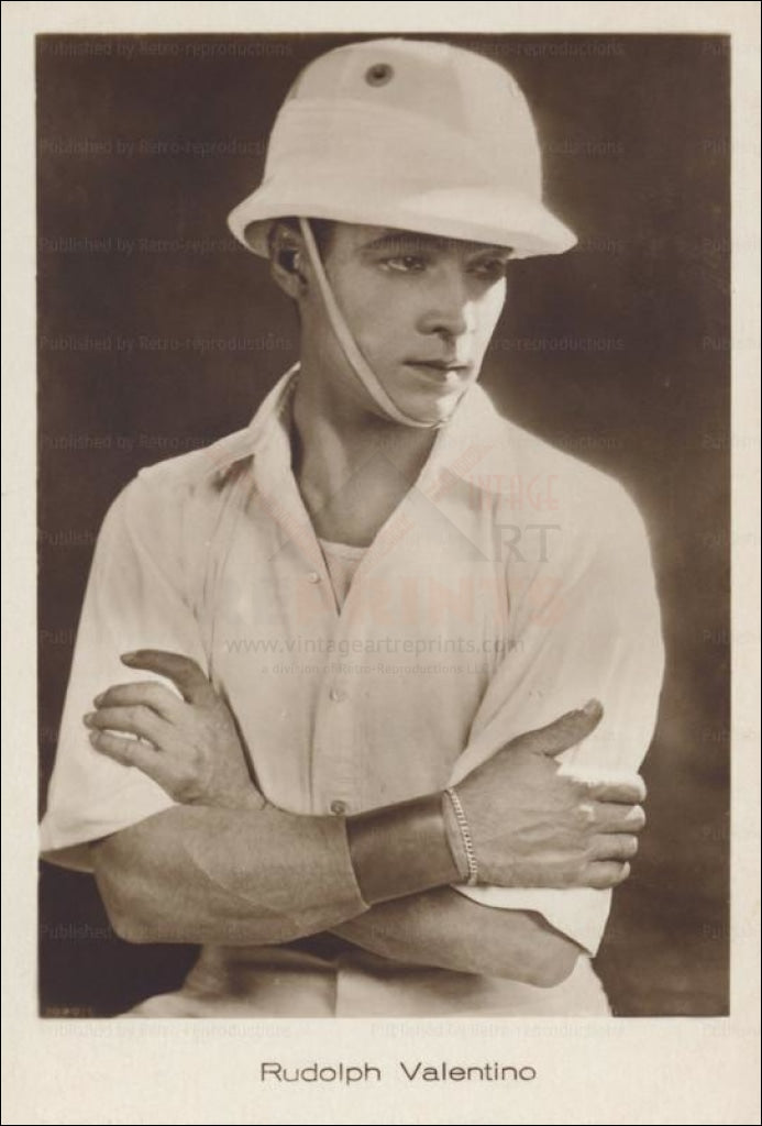 Rudolph Valentino, vintage photo, digital giclee print reproduction - Vintage Art, canvas prints