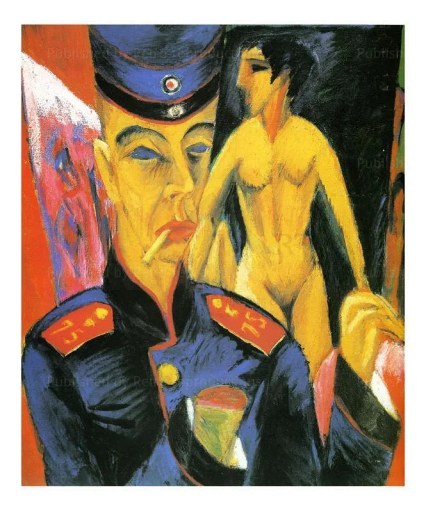 Self Portrait as a Soldier - VINTAGEARTREPRINTS.COM