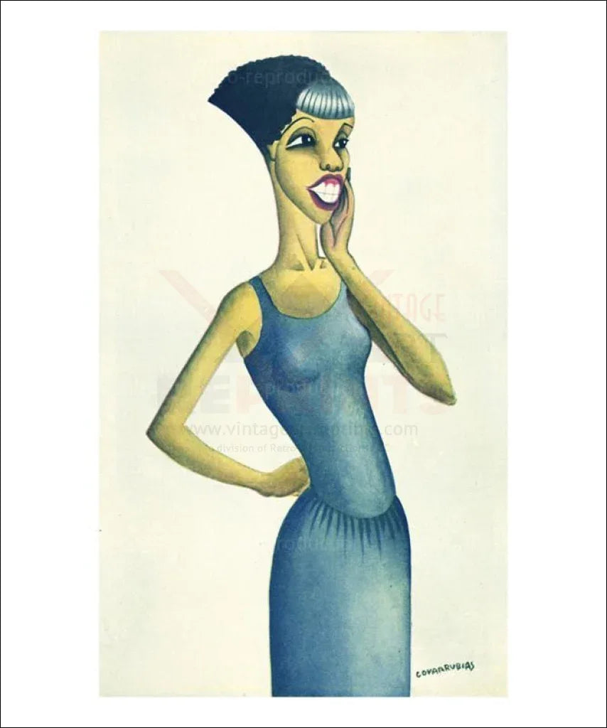 Seventh Avenue Type, Miguel Covarrubias - VINTAGEARTREPRINTS.COM