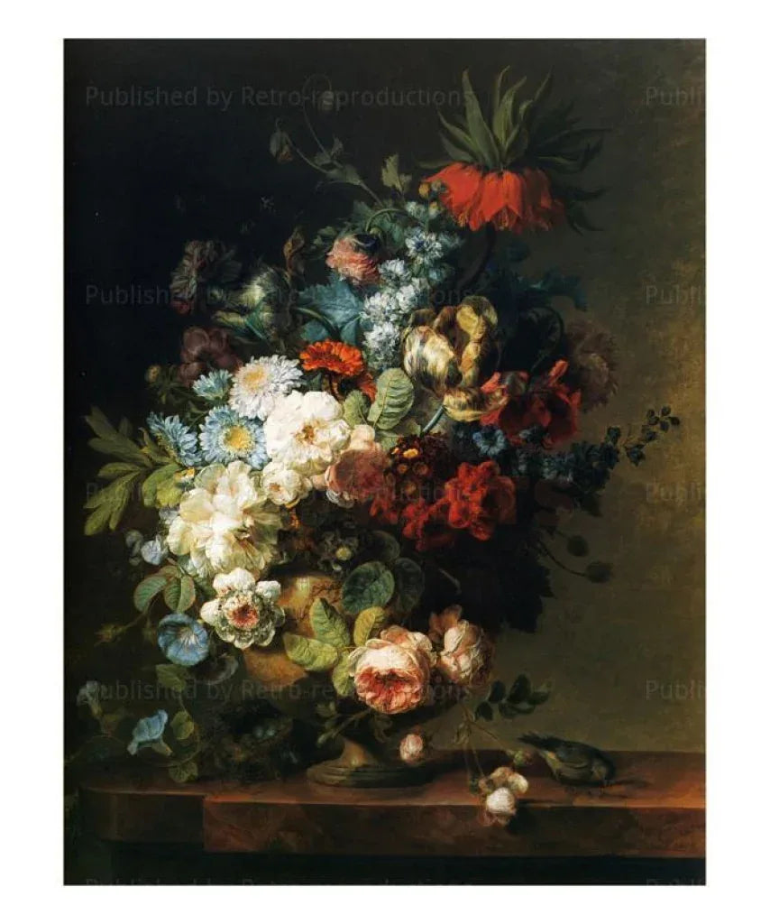 Still Life with Flowers 1789 - VINTAGEARTREPRINTS.COM