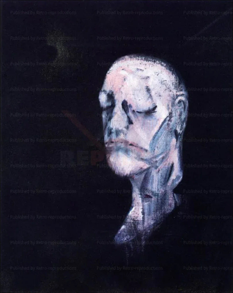 Study of Portrait 2, Francis Bacon, 1955 - VINTAGEARTREPRINTS.COM