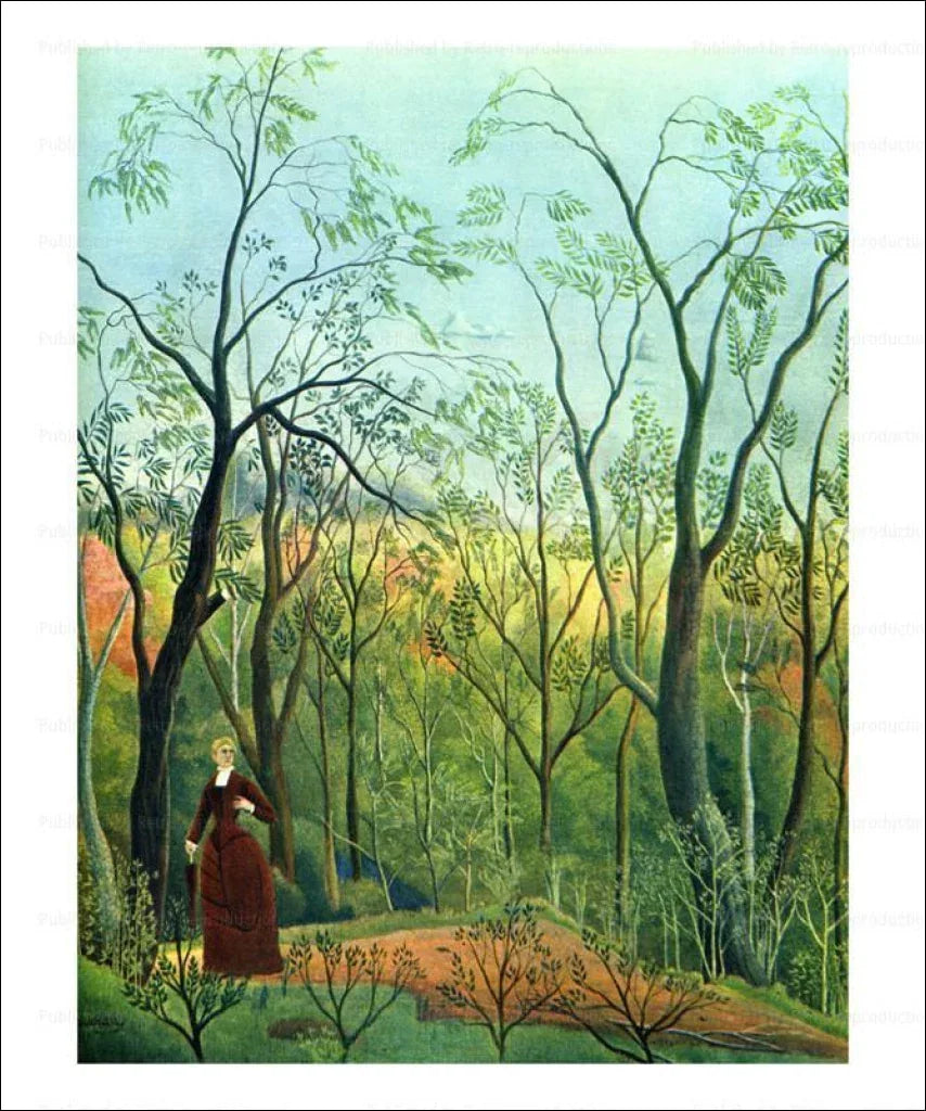 Henri Julien Felix Rousseau The Border of a Forest, 1886 - VINTAGEARTREPRINTS.COM