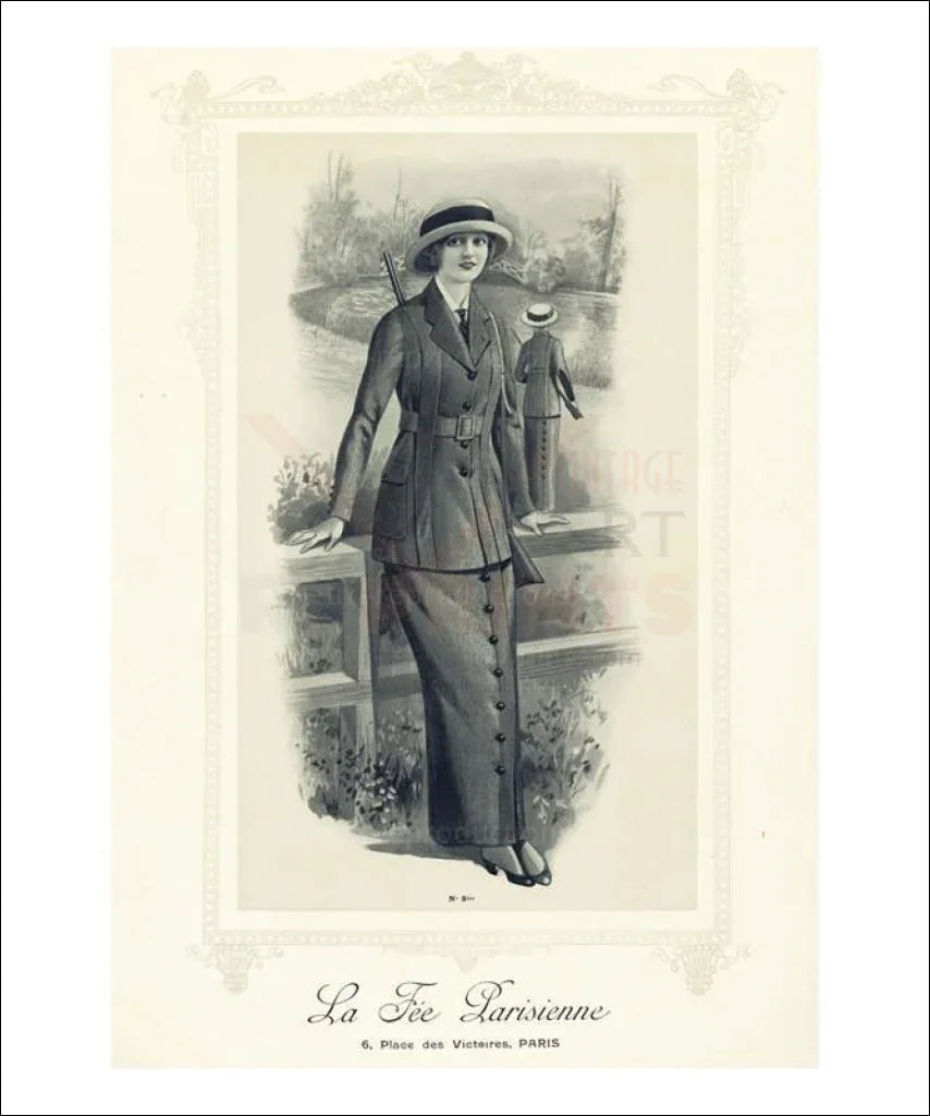 The Huntress 1913 - VINTAGEARTREPRINTS.COM