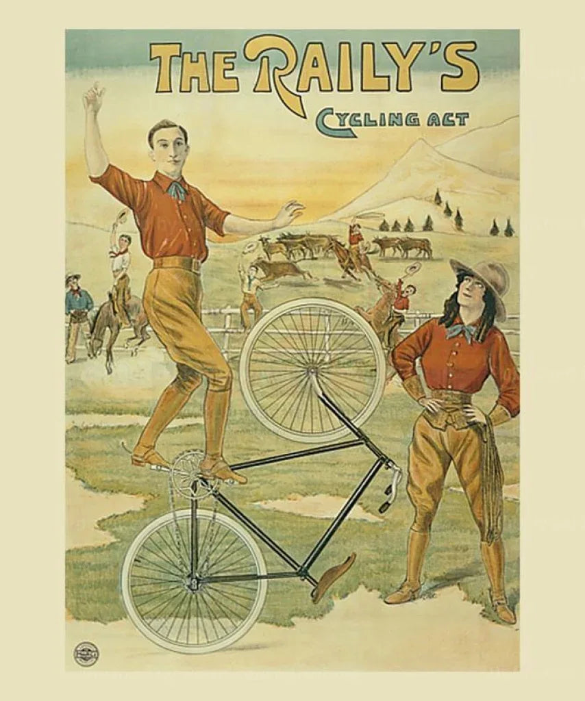 The Raily's Cycling Act - VINTAGEARTREPRINTS.COM