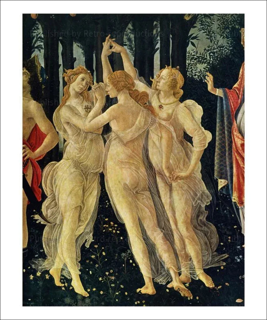 The Three Graces - VINTAGEARTREPRINTS.COM