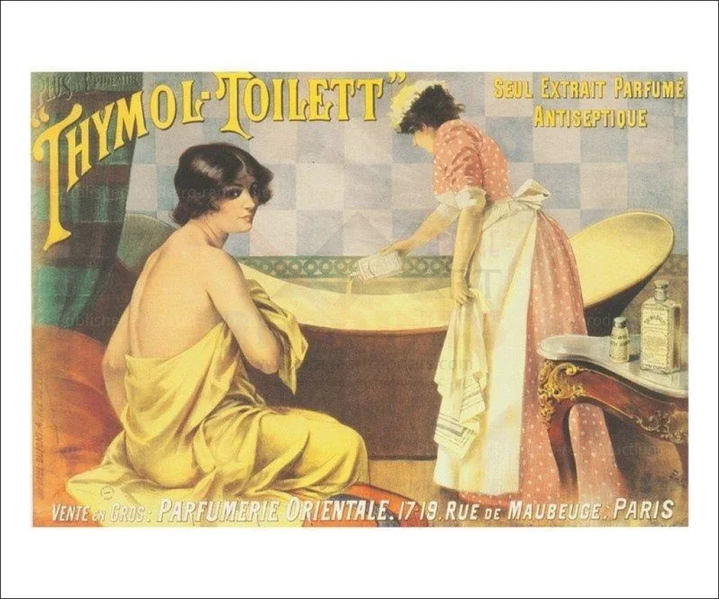 Thymol Toilett - VINTAGEARTREPRINTS.COM