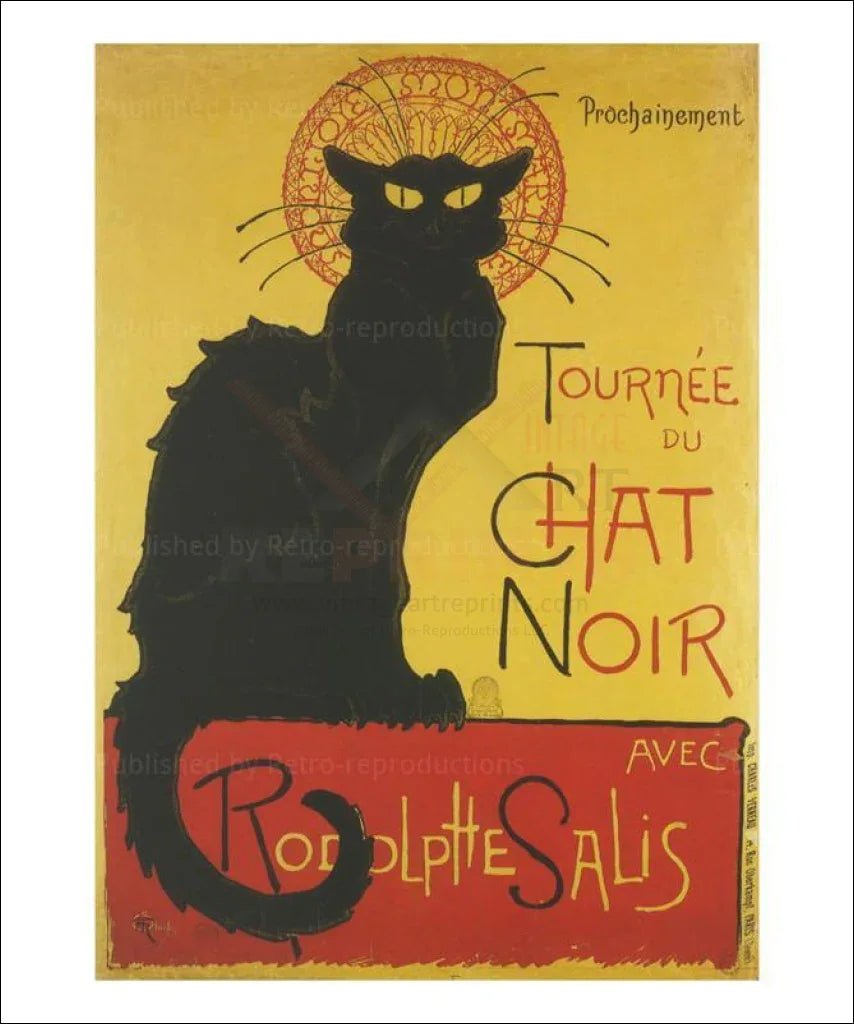 Tournee du Chat Noir, Theophile Steinlen - VINTAGEARTREPRINTS.COM