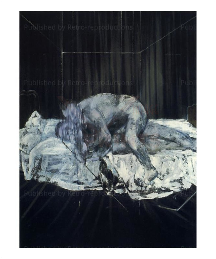 Two personages, 1953, by Francis Bacon, art print - Vintage Art,