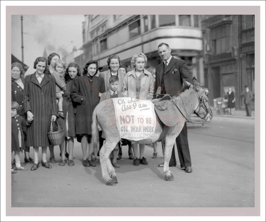 Specials 2, Oh What an Ass Not to be on War Work - VINTAGEARTREPRINTS.COM