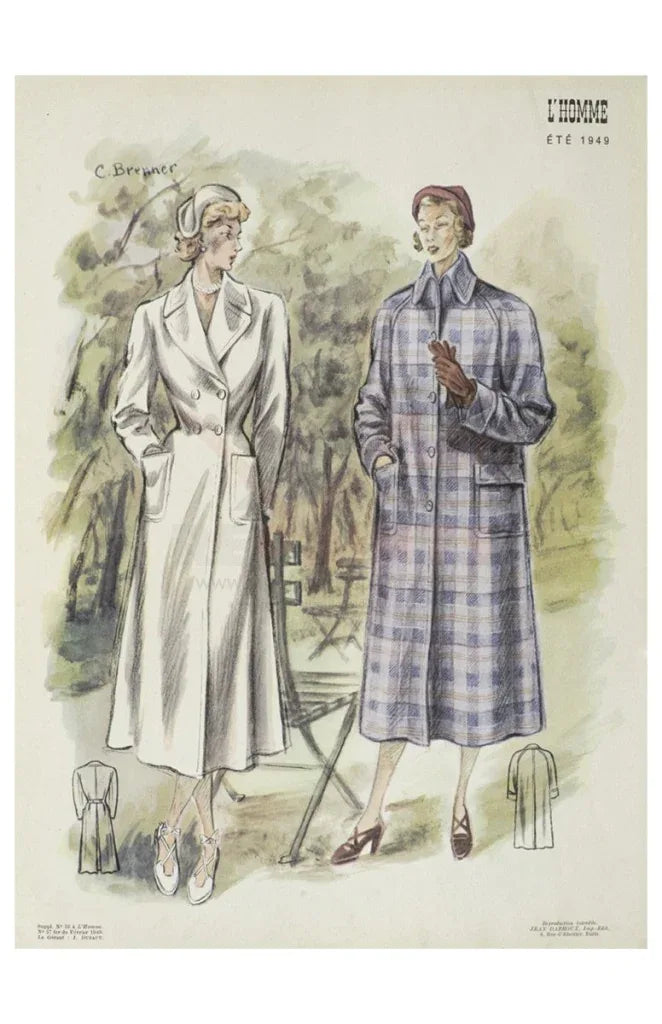 Women's Coats, 1949-1950 - VINTAGEARTREPRINTS.COM