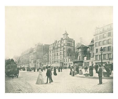 Panorama of Paris - VINTAGEARTREPRINTS.COM