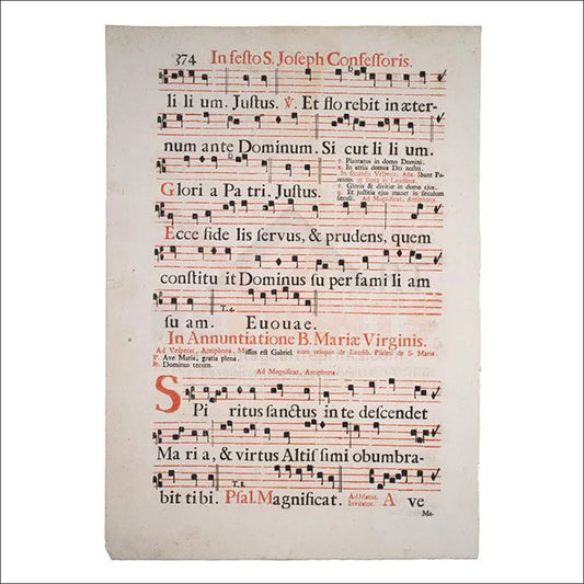 Sheet Music: Saint Joseph Litany in Latin - VINTAGEARTREPRINTS.COM