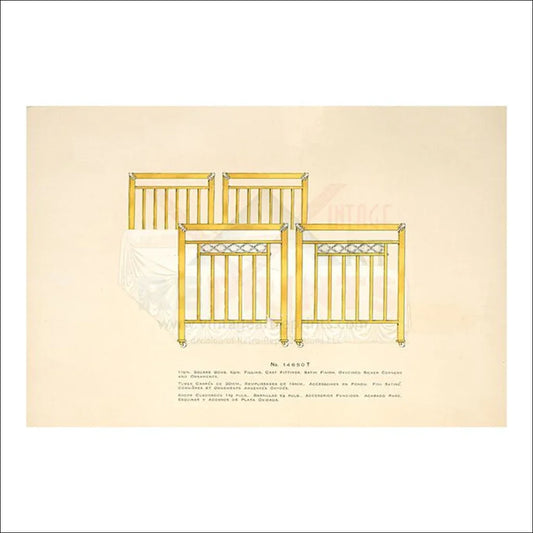 Metal Antics Frames Bed - VINTAGEARTREPRINTS.COM
