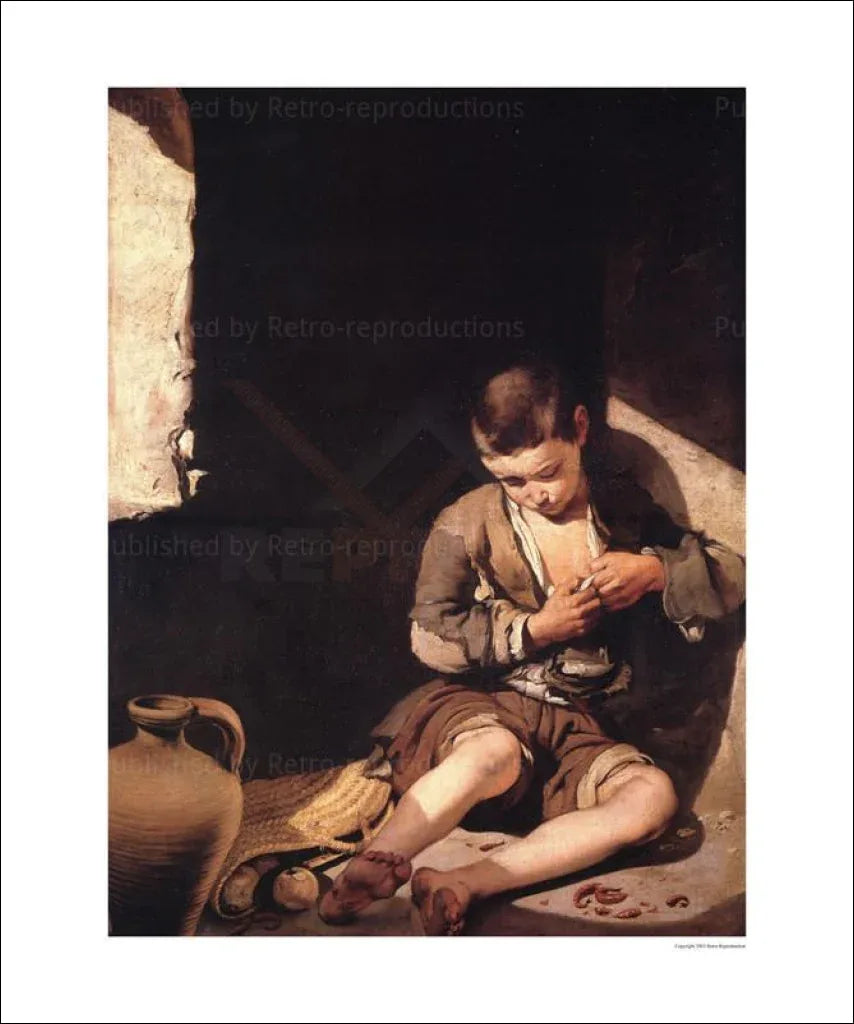 The Young Beggar, Bartolome Esteban Murillo - VINTAGEARTREPRINTS.COM