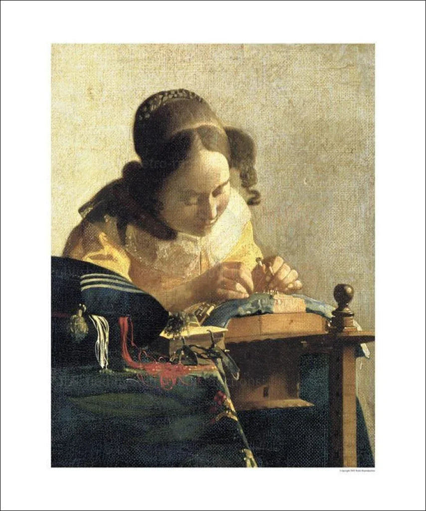 The Dressmaker, Johannes Vermeer - VINTAGEARTREPRINTS.COM