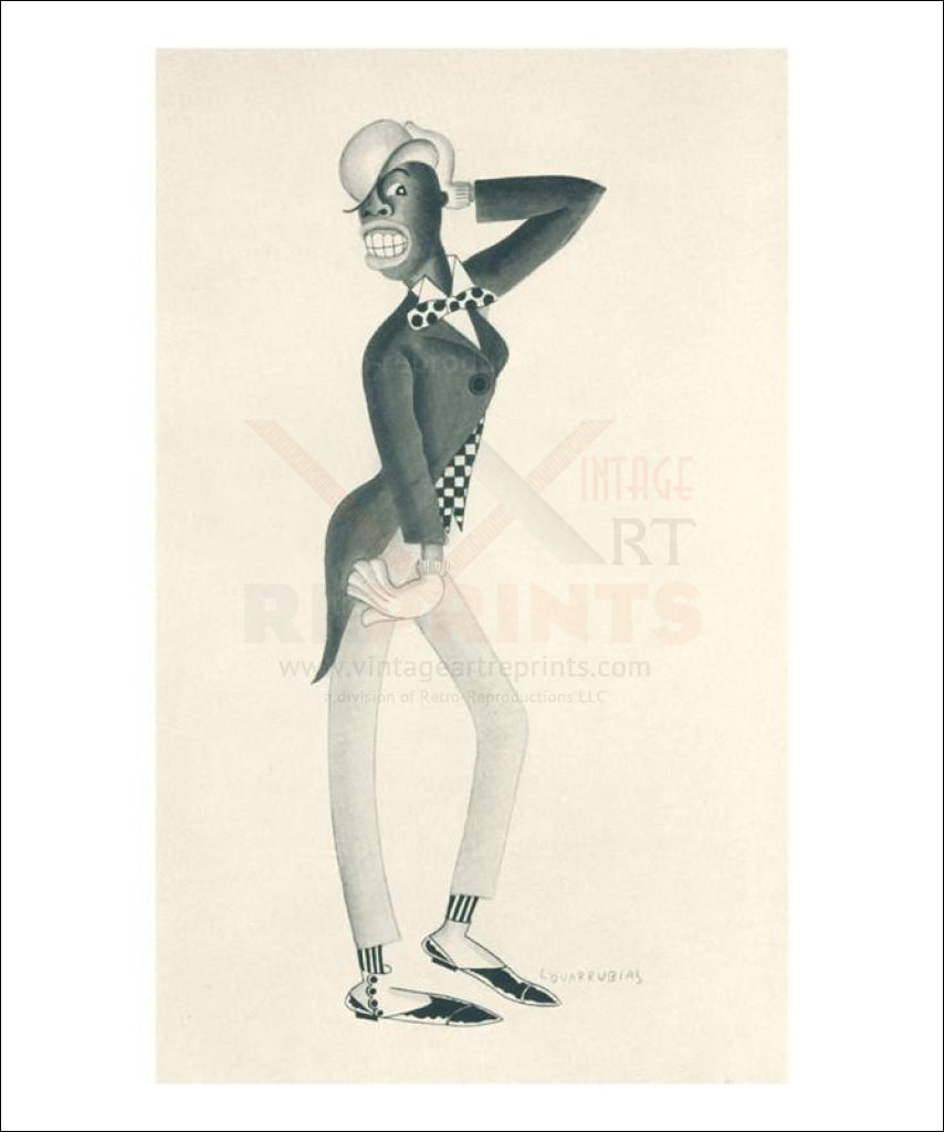 Miguel Covarrubias, Comedian No. 38 - VintageArtReprints.com