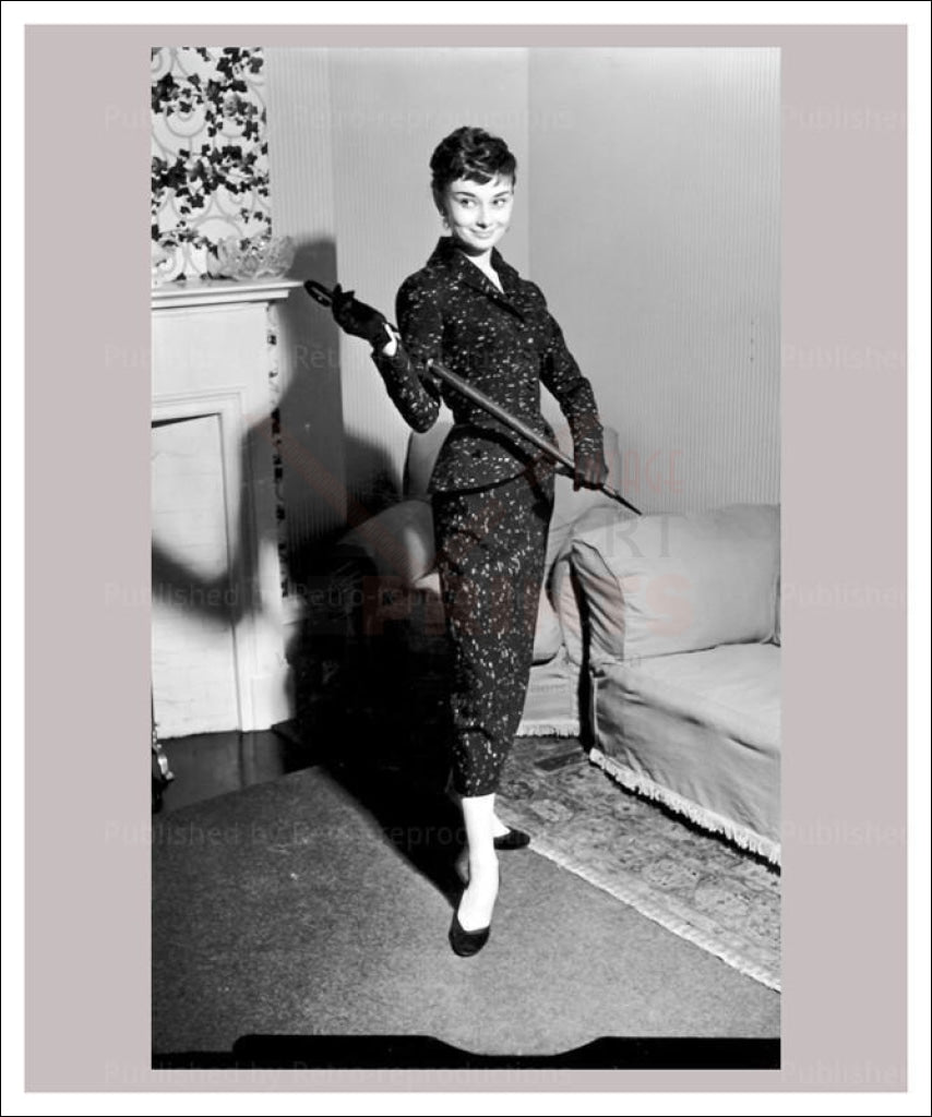 Audrey Hepburn, Mel Ferrer, Photographic print - Vintage Art, canvas prints