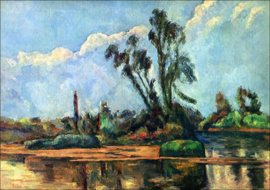 Bank of the Oise, 1890, Vincent Van Gogh, Art print - Vintage Art, canvas prints