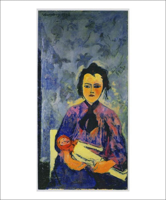 La Petite fille a la poupee 1902 - Maurice de Vlaminck Vintage Art, canvas prints