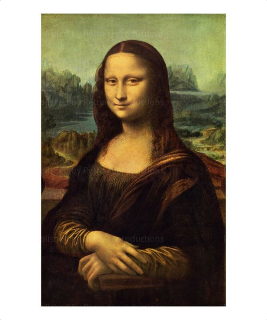 Leonardo Di Vinci, La Joconde - Vintage Art, canvas prints