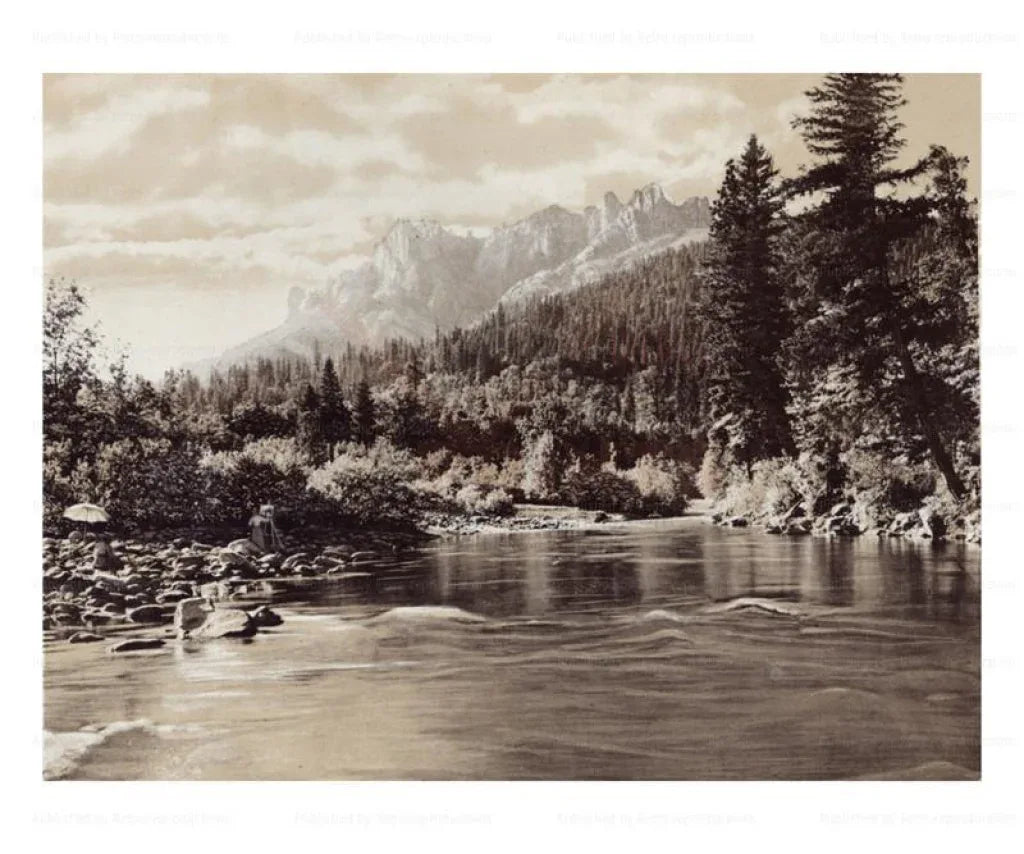 Castle Crags, California - VINTAGEARTREPRINTS.COM