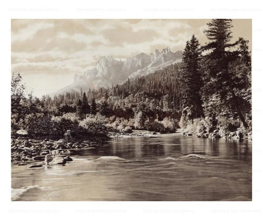Castle Crags, California - VINTAGEARTREPRINTS.COM