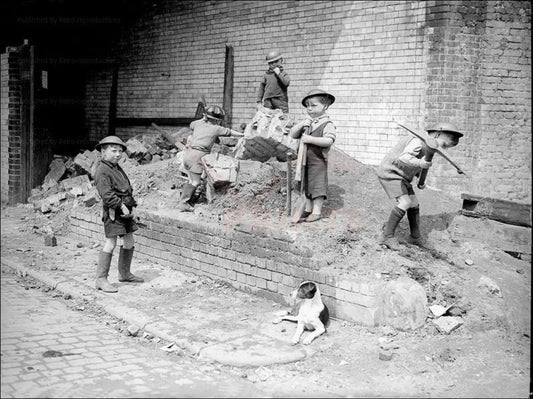 Children Playing - Vintage Art, canvas prints