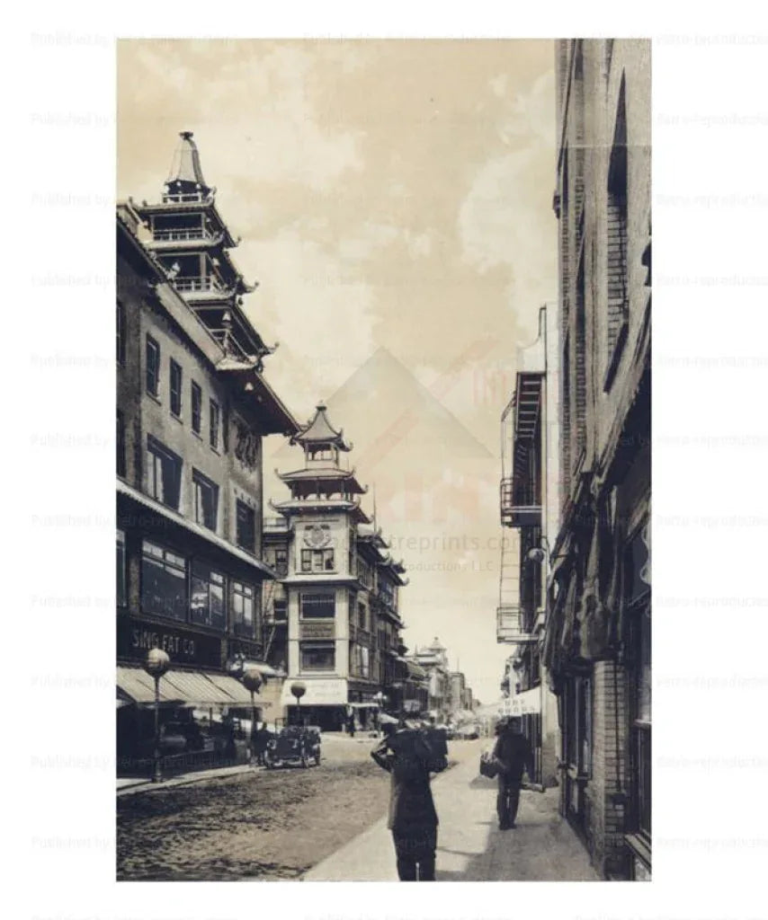 Chinatown, San Francisco - VINTAGEARTREPRINTS.COM