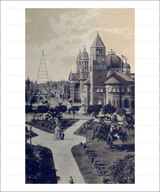 City Hall San Jose, California, Photographic Print - Vintage Art, canvas prints