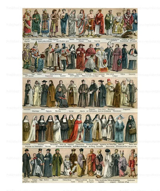 Religious Costumes - VINTAGEARTREPRINTS.COM