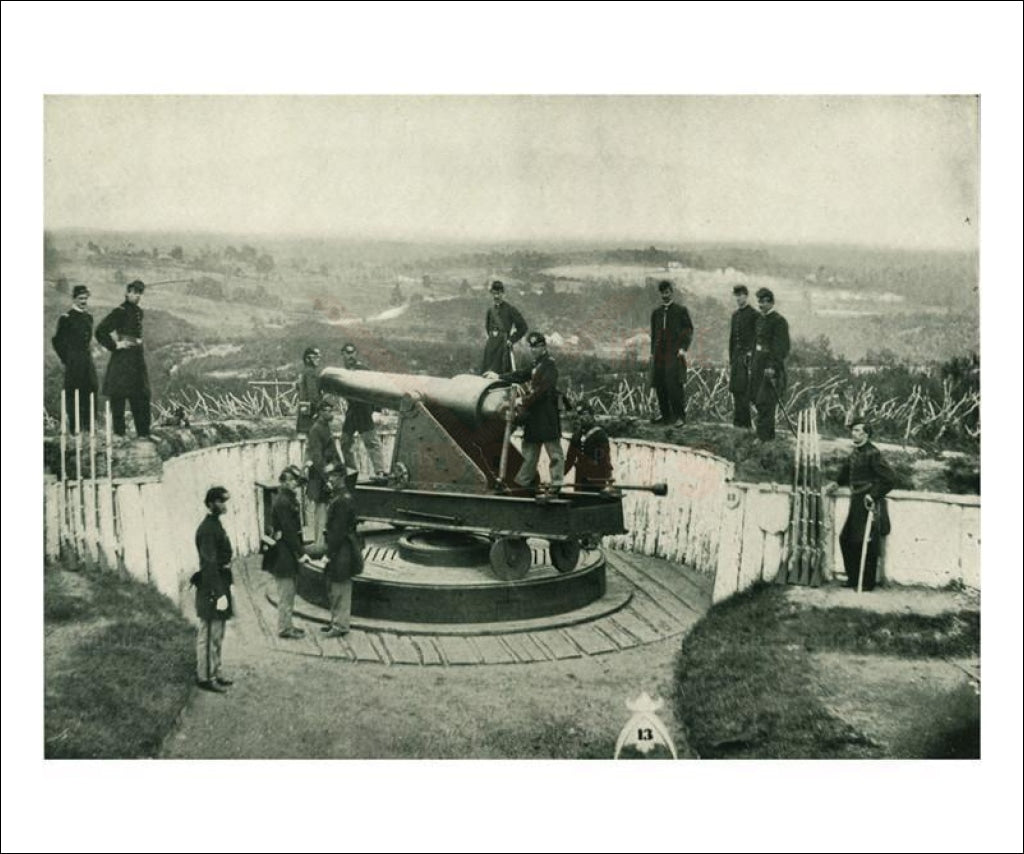 Defense of Fort Totten, Civil War, Photographic Print - Vintage Art, canvas prints