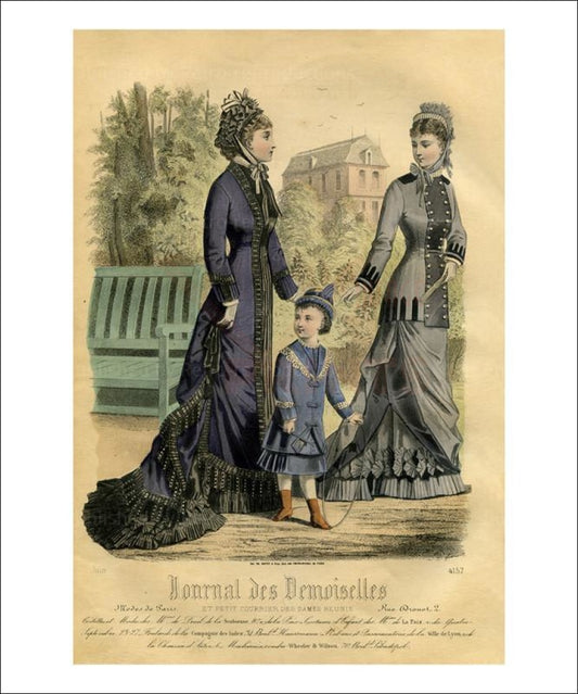 Demoiselles #4157, fashion, Art Print - Vintage Art, canvas prints