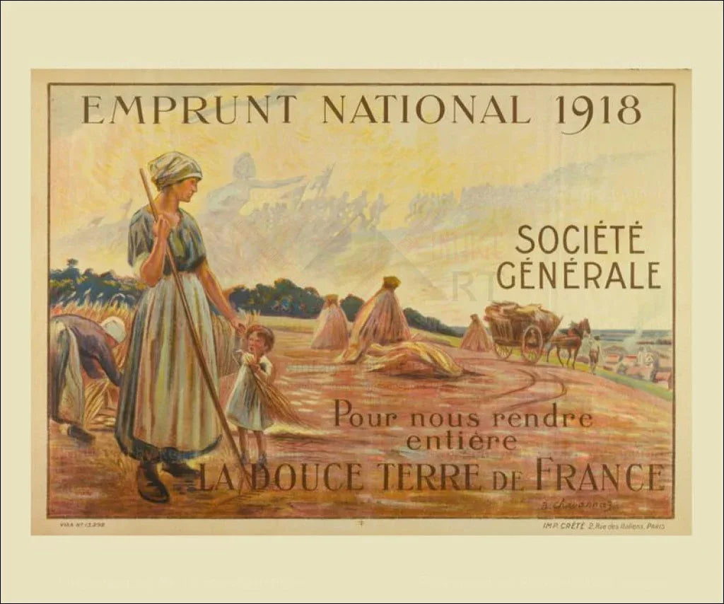 Emprunt National 1918 - Digital Poster Print - VINTAGEARTREPRINTS.COM