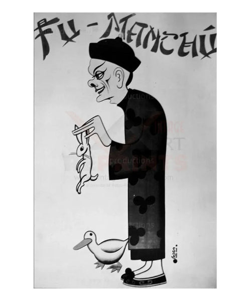 Discover the Fu Manchu Art Print - Vintage 1930