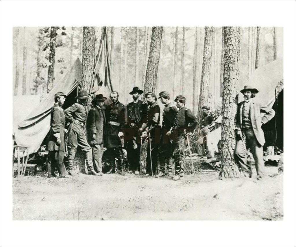 General Potter and Mathew Brady - Vintage Art, canvas prints