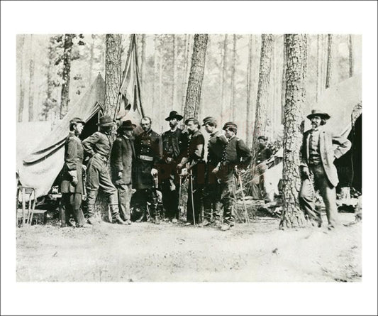 General Potter and Mathew Brady - Vintage Art, canvas prints