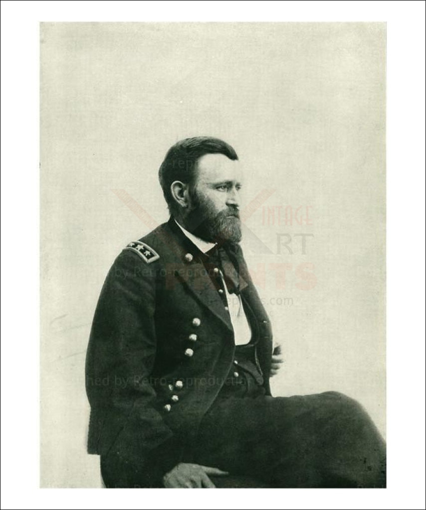 General Ulysses Simpson Grant - Vintage Art, canvas prints