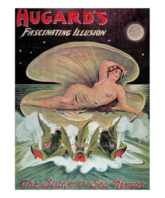 Hugard La naissance de la nymphe de la mer, 1920 - Vintage Art, canvas prints