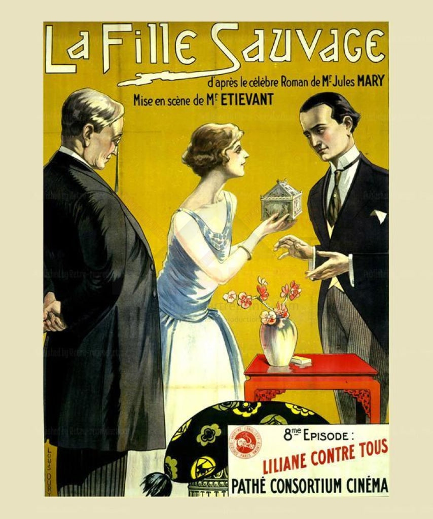 La Fille Sauvage Collection 1-13 - Original Posters - Vintage Art, canvas prints