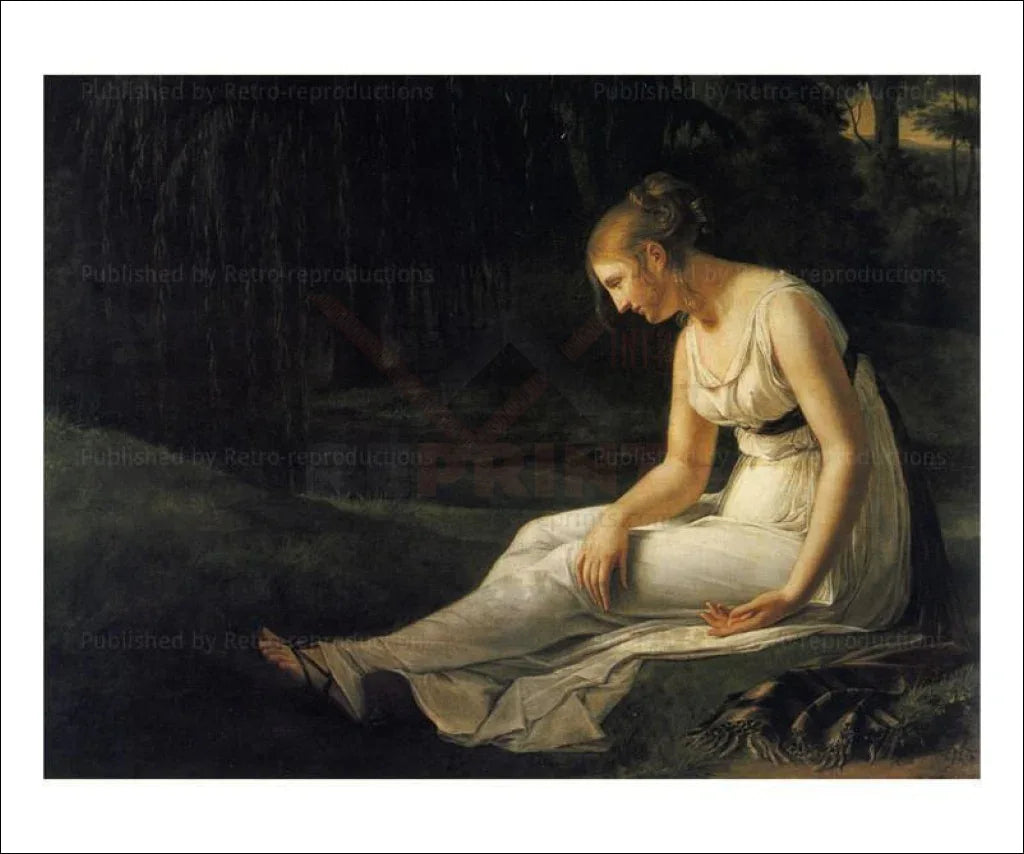 La Melancolie - Constance Marie Charpentier - VINTAGEARTREPRINTS.COM