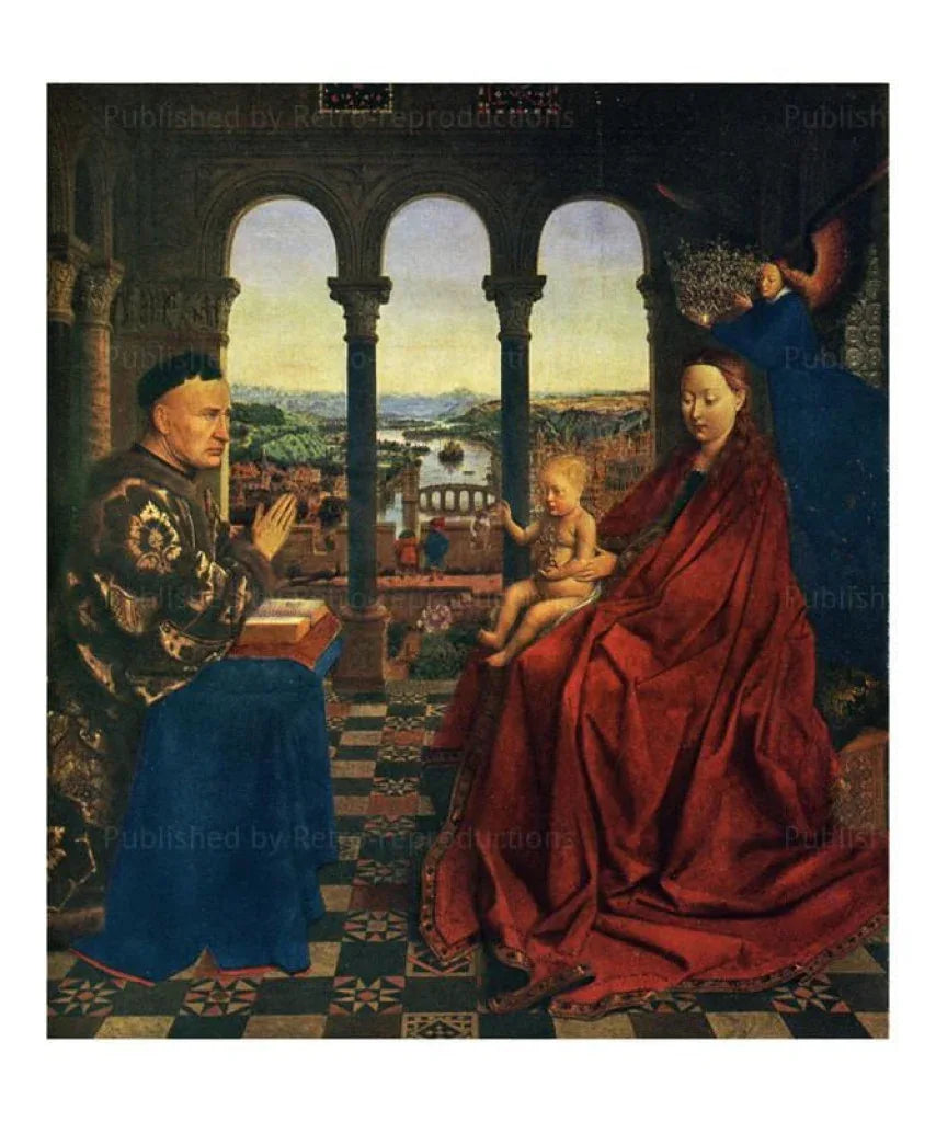 Madonna of Chancellor Rolin - VINTAGEARTREPRINTS.COM