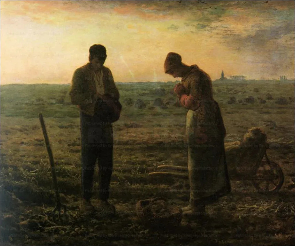 Jean-Francois Millet L'Angelus 1909 - VINTAGEARTREPRINTS.COM